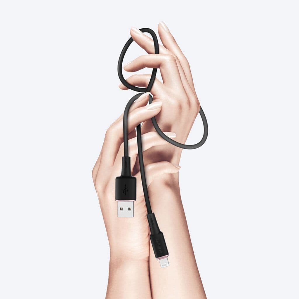 Acefast USB-A till Lightning MFI-kabel, 2,4A, 1,2m - svart - Bild 6