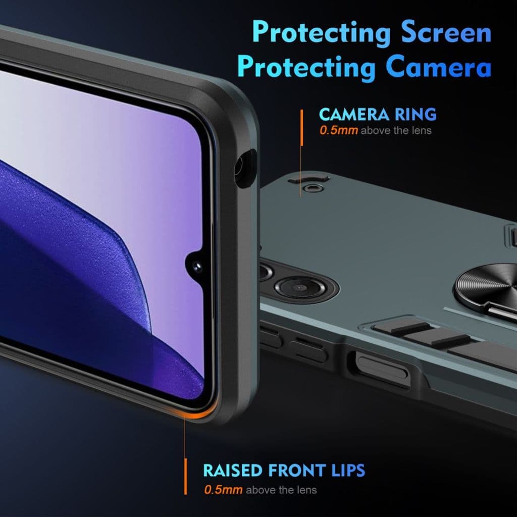 Samsung Galaxy A17 5G Skal med Ringhållare - Grön - Bild 3
