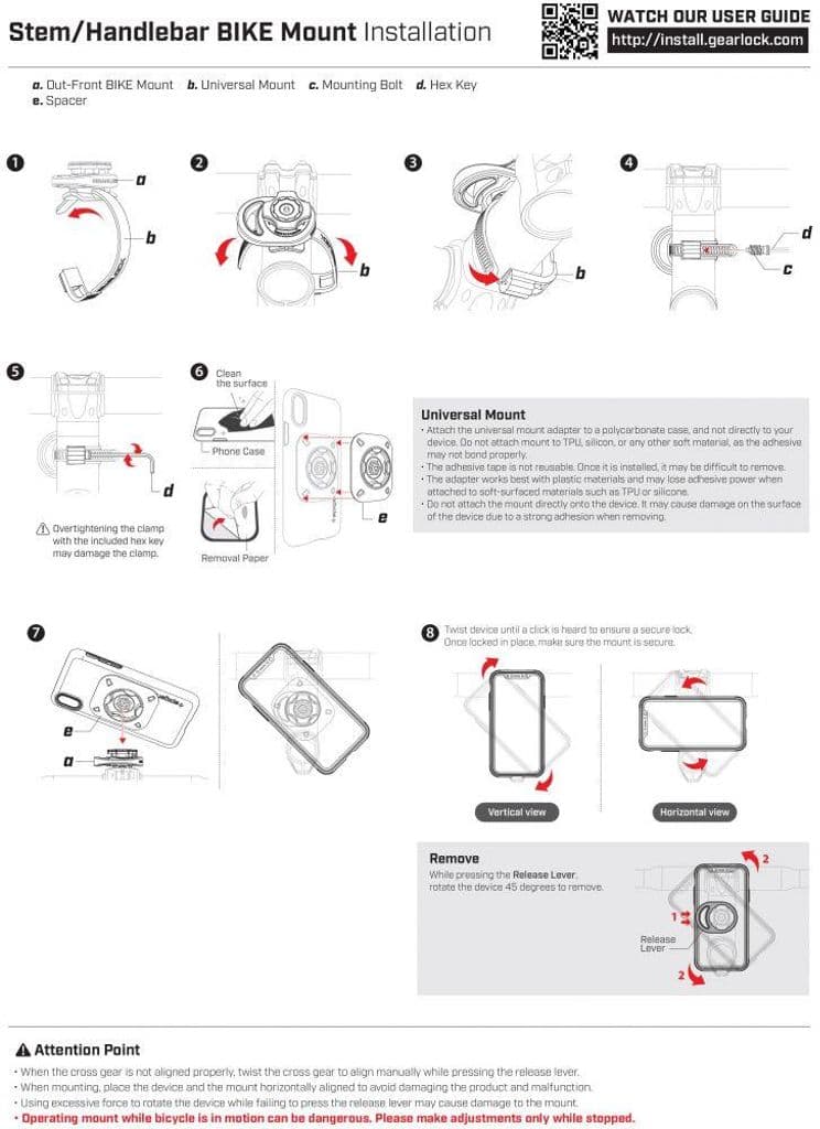 Spigen Gearlock MS100 cykelfäste för styre - Bild 2