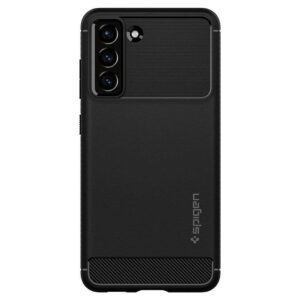 Spigen Samsung Galaxy S21 FE Rugged Armor Skal - Matte Black