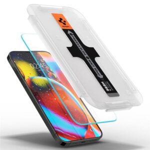 Spigen Glas.Tr Ez Fit iPhone 13/13 Pro/14/16e Skärmskydd+Applikator, 2-pack