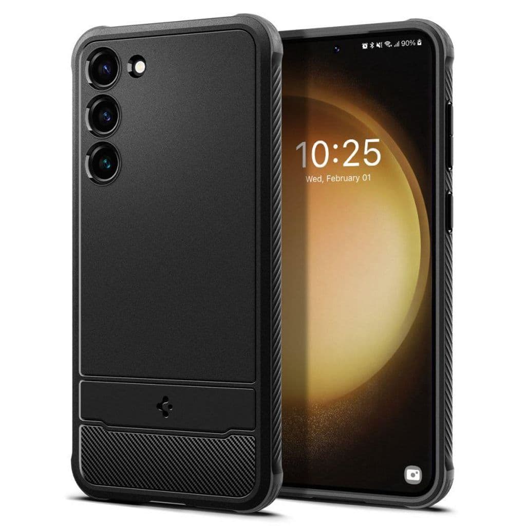 Spigen Rugged Armor Skal för Samsung Galaxy S23 - Svart