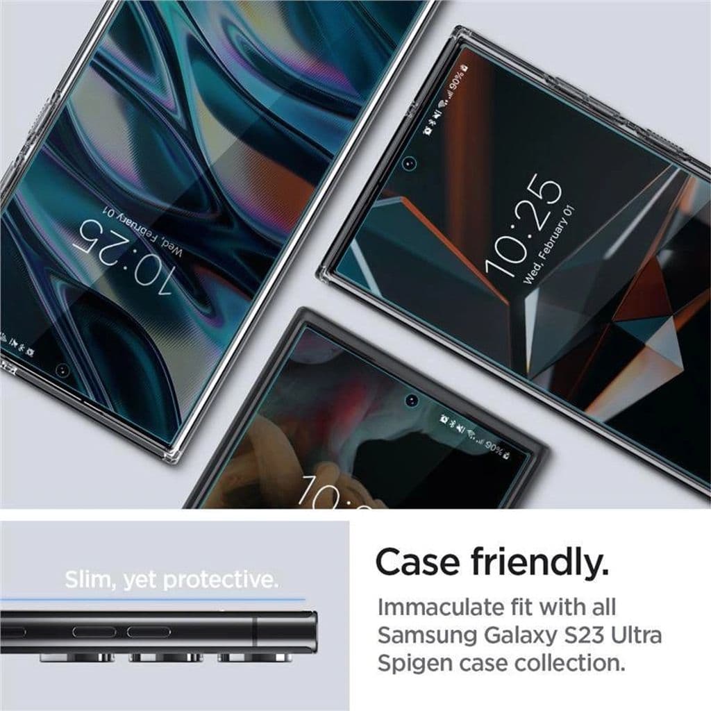 Spigen Samsung Galaxy S23 Ultra Neo Flex Skärmskydd Skyddsfilm, 2-pack - Bild 4