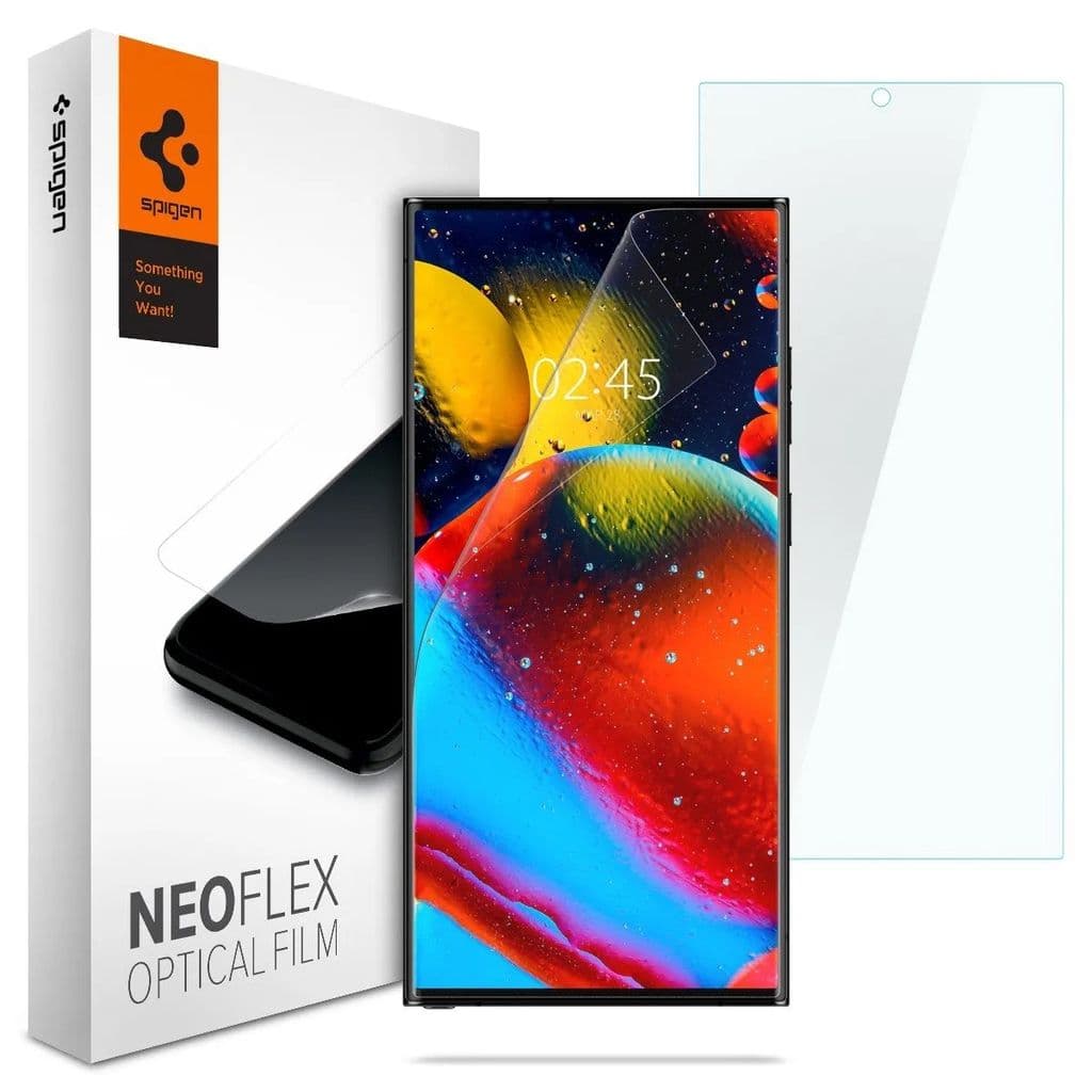 Spigen Samsung Galaxy S23 Ultra Neo Flex Skärmskydd Skyddsfilm, 2-pack