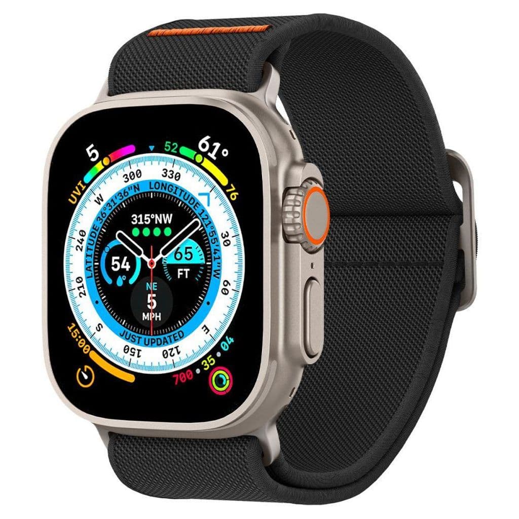 Spigen Fit Lite Apple Watch Ultra/Ultra 2 49mm etc Klockarmband - Svart