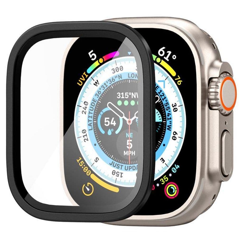 Spigen Glas.Tr Slim Pro Skärmskydd i härdat glas Apple Watch Ultra 49mm - Svart