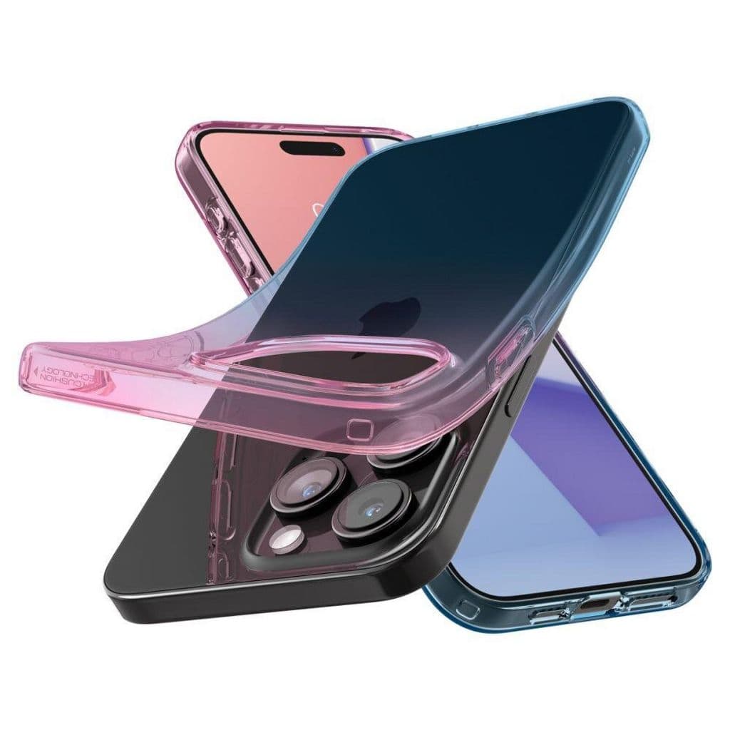 Spigen iPhone 15 Pro Liquid Cyrstal Skal - Gradation Pink - Bild 2