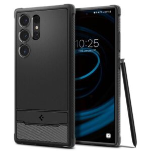 Spigen Rugged Armor Skal till Samsung Galaxy S24 Ultra - Matt svart