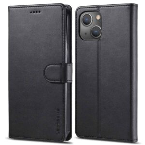 LC.IMEEKE iPhone 14 Plånboksfodral Stativ Stötsäker - Svart