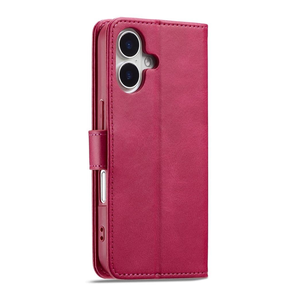 LC.IMEEKE iPhone 17 plånboksfodral med stativ – Rosa - Bild 12