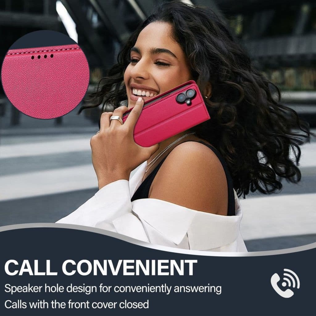 LC.IMEEKE iPhone 17 Plånboksfodral – Rosa - Bild 8