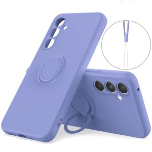 Samsung Galaxy A57 5G Silikonskal med ringställ - Lila