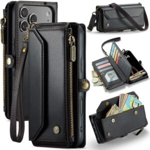 CASEME Plånboksfodral med RFID-skydd till iPhone 18 Pro Max/17 Pro Max - Svart
