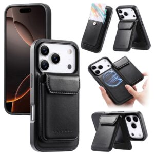 CASENEO iPhone 18 Pro Max/17 Pro Max MagSafe Skal med avtagbar korthållare - Svart