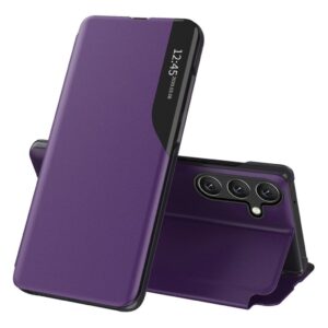Samsung Galaxy A27 5G Fodral med fönster och ställ i PU-läder - Lila