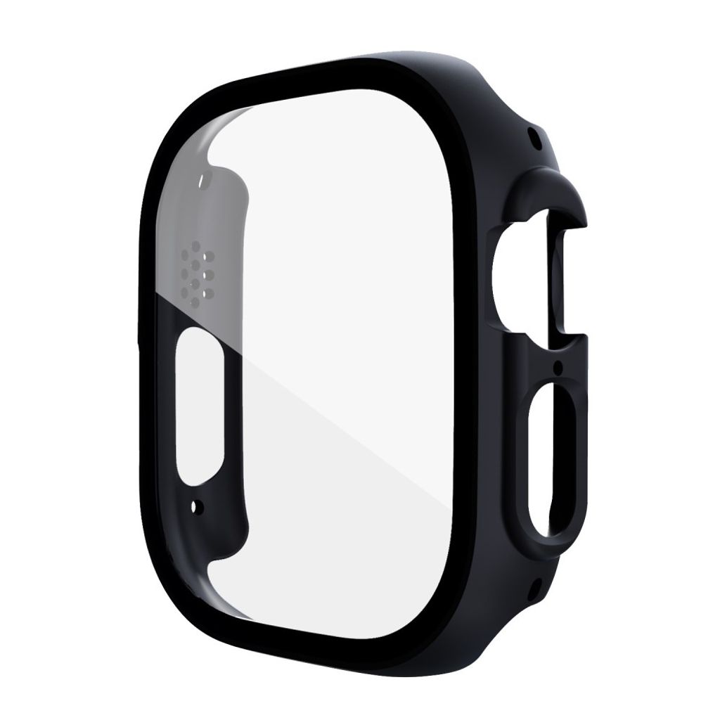 Apple Watch Ultra 3/Ultra 2/Ultra 49mm Skal med härdat glas - Svart