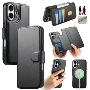 CASENEO iPhone 16 Fodral med Stativ - Svart