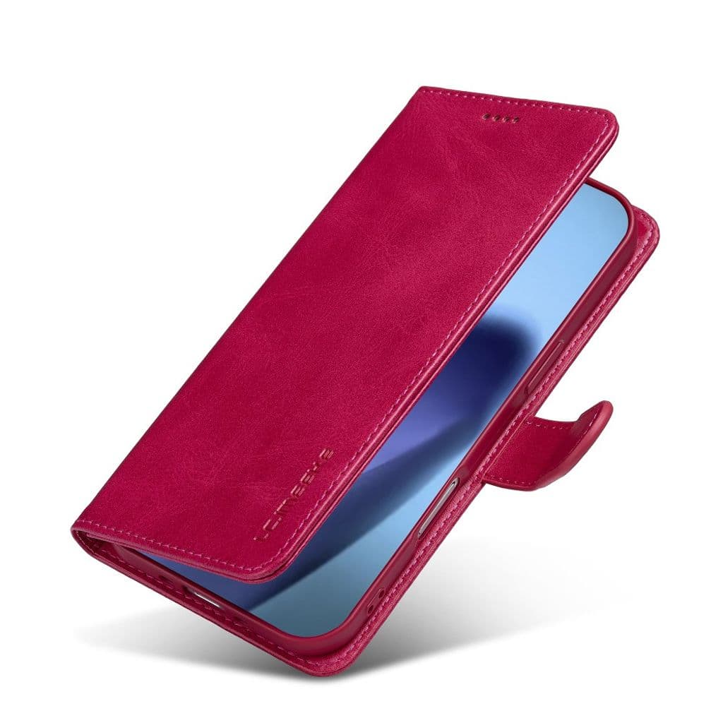 LC.IMEEKE iPhone Air Plånboksfodral med Stativ - Rosa - Bild 4