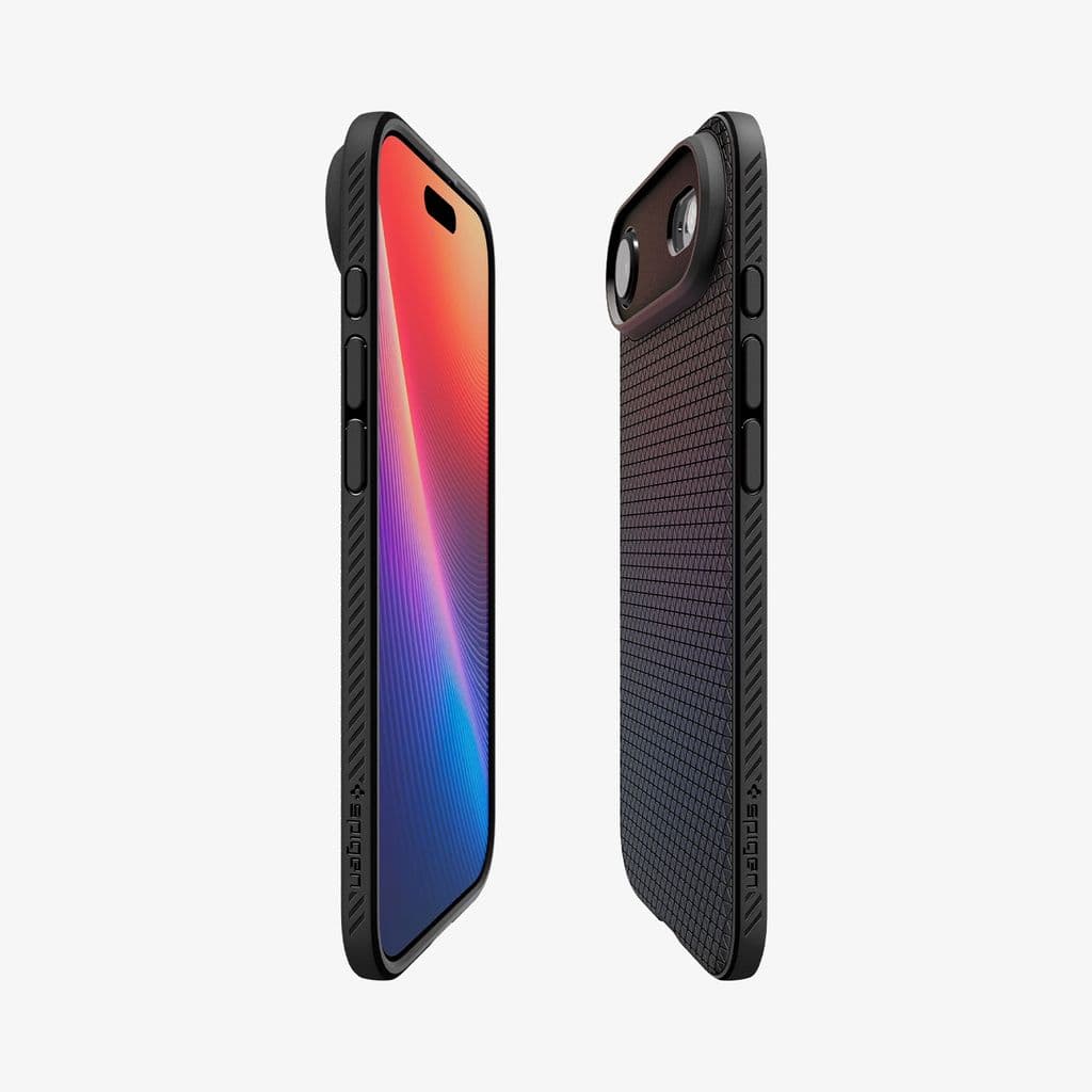 Spigen iPhone 17 Air Liquid Air Skal - Matte Black - Bild 4