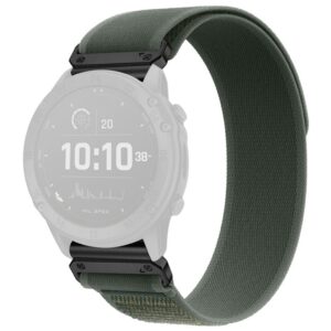 Garmin Fenix 8 Pro/Quatix 8/Tactix 8 47mm Elastiskt Nylonarmband - Grön