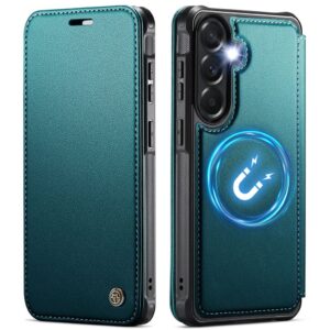 CASEME MagSafe Plånboksfodral med RFID-skydd till Samsung Galaxy A17/A16/A26 - Turkos