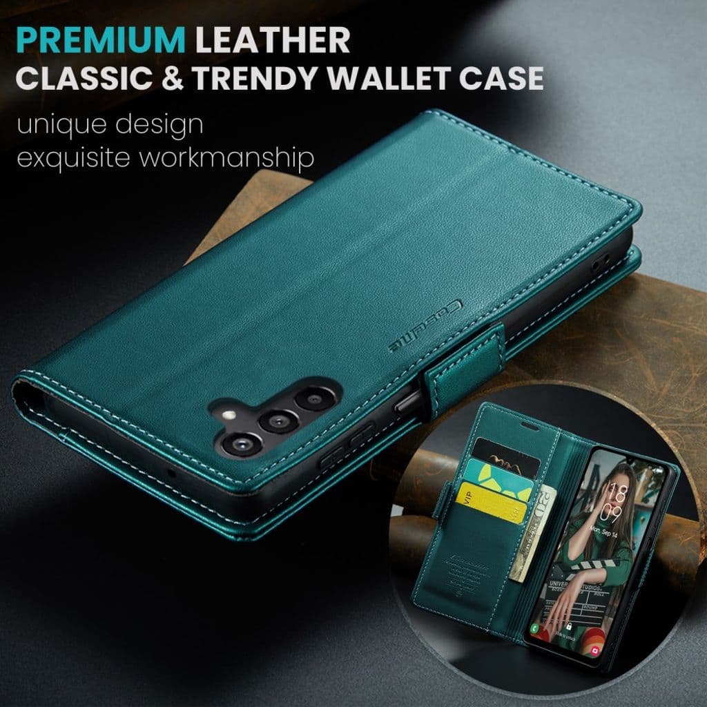 CASEME Samsung Galaxy A16 Plånboksfodral - Grön - Bild 5