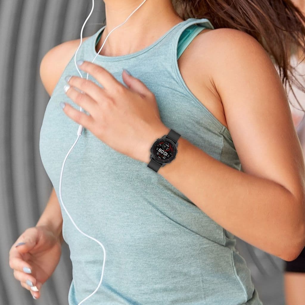 Garmin Fenix 7S/6S/6S Pro etc. Klockarmband i silikon med magnetlås - Röd - Bild 8
