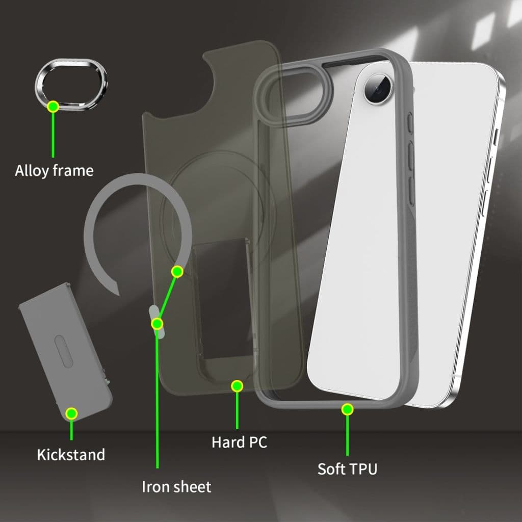 iPhone 16e Skal MagSafe-kompatibel Stativ – Guld - Bild 8