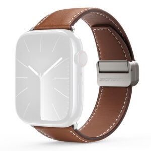 DUX DUCIS Apple Watch 38/40/41/42mm Armband i äkta läder - Brun