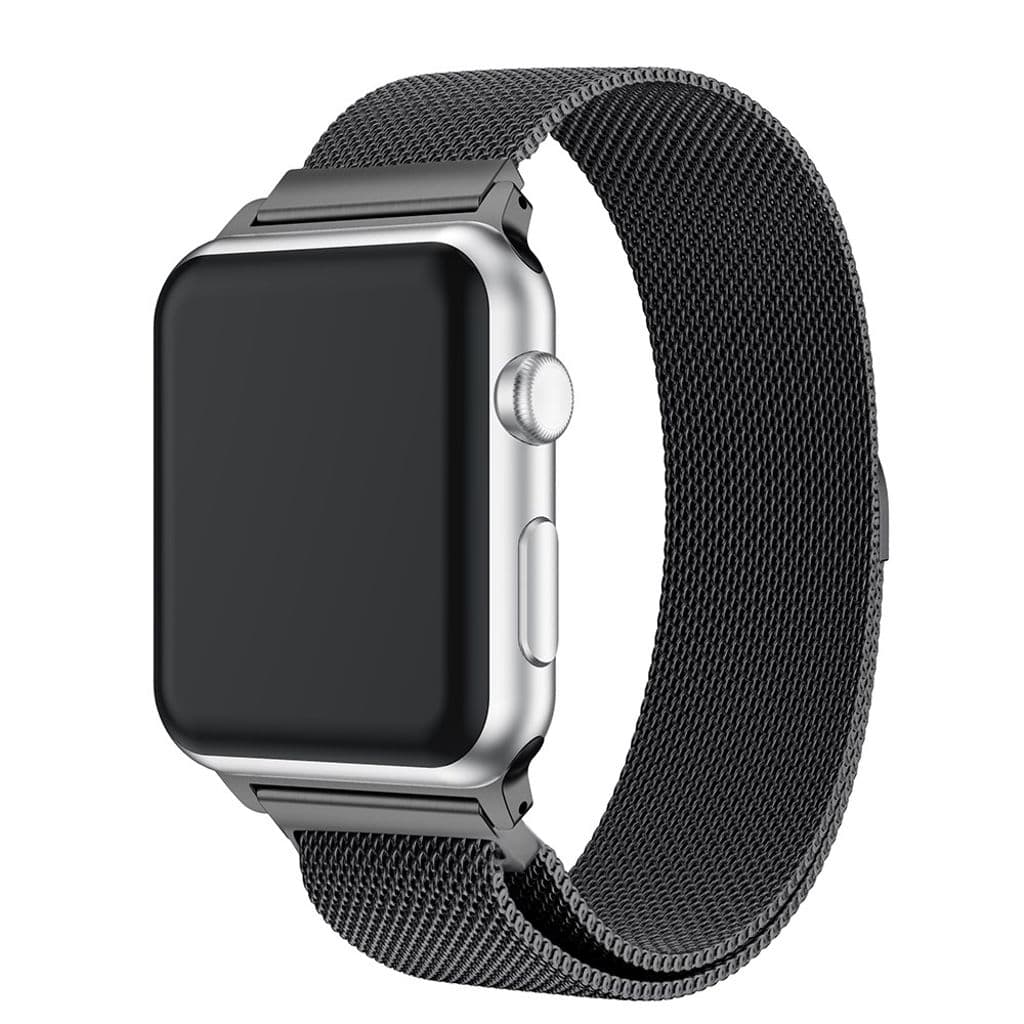 Apple Watch 38/40/41/42mm Milanese Klockarmband - Svart