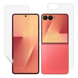 Samsung Galaxy Z Flip8 Skärmskyddsset 3 st i TPU+PET med gångjärnsskydd