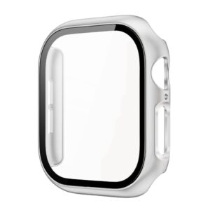 Apple Watch 12 42mm Skal med skärmskydd i härdat glas - Silver