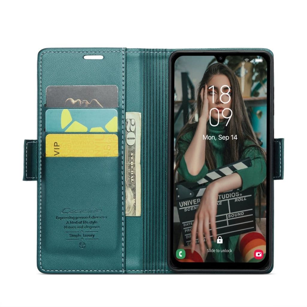 CASEME Samsung Galaxy A16 Plånboksfodral - Grön - Bild 3