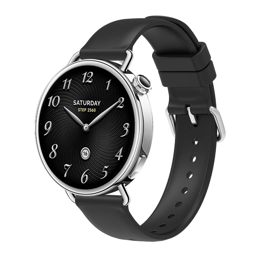 Xiaomi Watch S4 41mm etc. Klockarmband i silikon - Svart - Bild 4