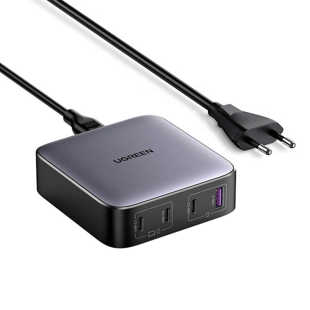 Ugreen Nexode GaN Snabbladdare 3xUSB-C, 1xUSB-A, 100W