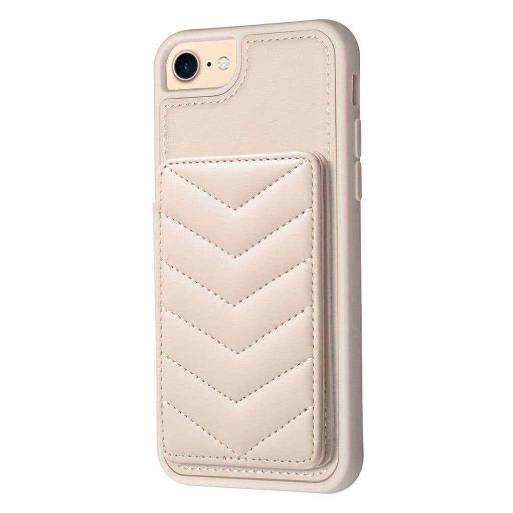 iPhone 6/6s/7/8/SE 2020/2022 Skal med Stativ - Beige