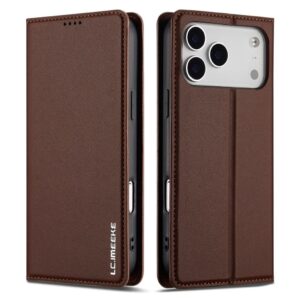 LC.IMEEKE iPhone 17 Pro Max Plånboksfodral - Brun