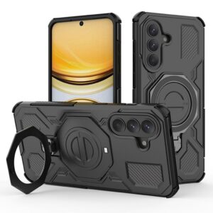 Samsung Galaxy A37 5G Magnetiskt Skal med roterbart stödben - Svart