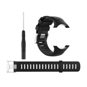Suunto D6 Dive/D6i Novo/Zulu Silikonarmband - Svart