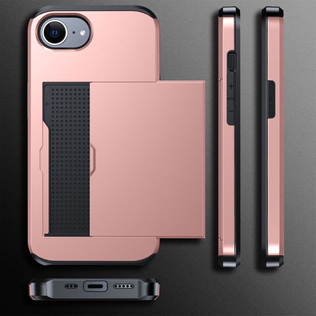 iPhone 16e Skal med Kortfack - Mörkblå - Bild 9