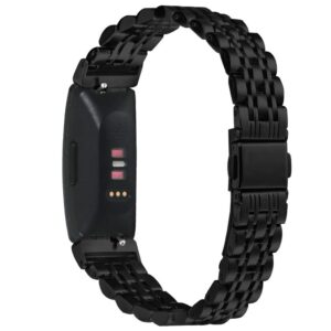 Fitbit Inspire/Inspire 2/Inspire HR Armband i rostfritt stål - Svart