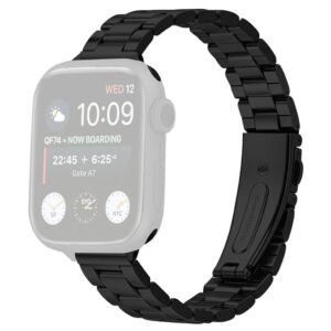 Apple Watch 42/41/40/38mm Armband i rostfritt stål - Svart