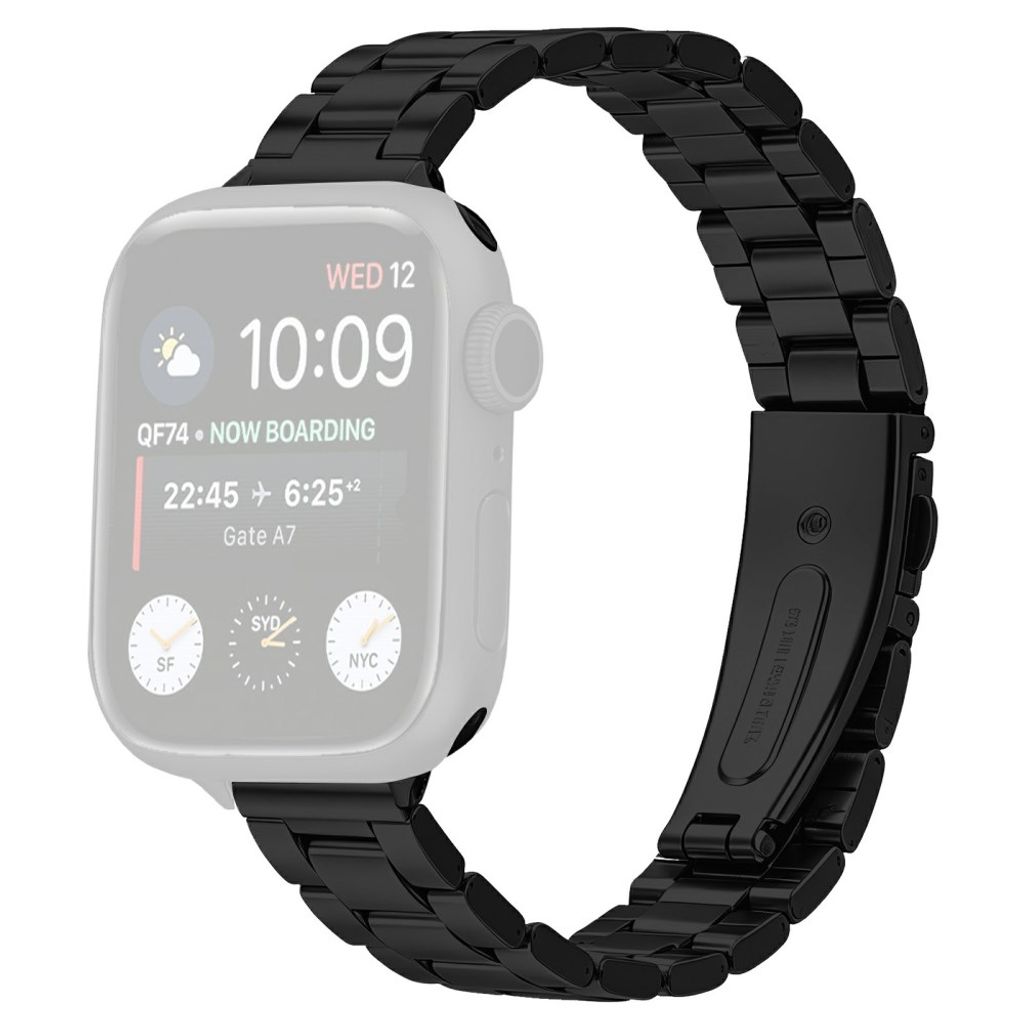 Apple Watch 42/41/40/38mm Armband i rostfritt stål - Svart