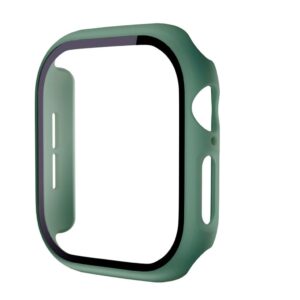 Apple Watch 12 42mm Skal med skärmskydd i härdat glas - Grön