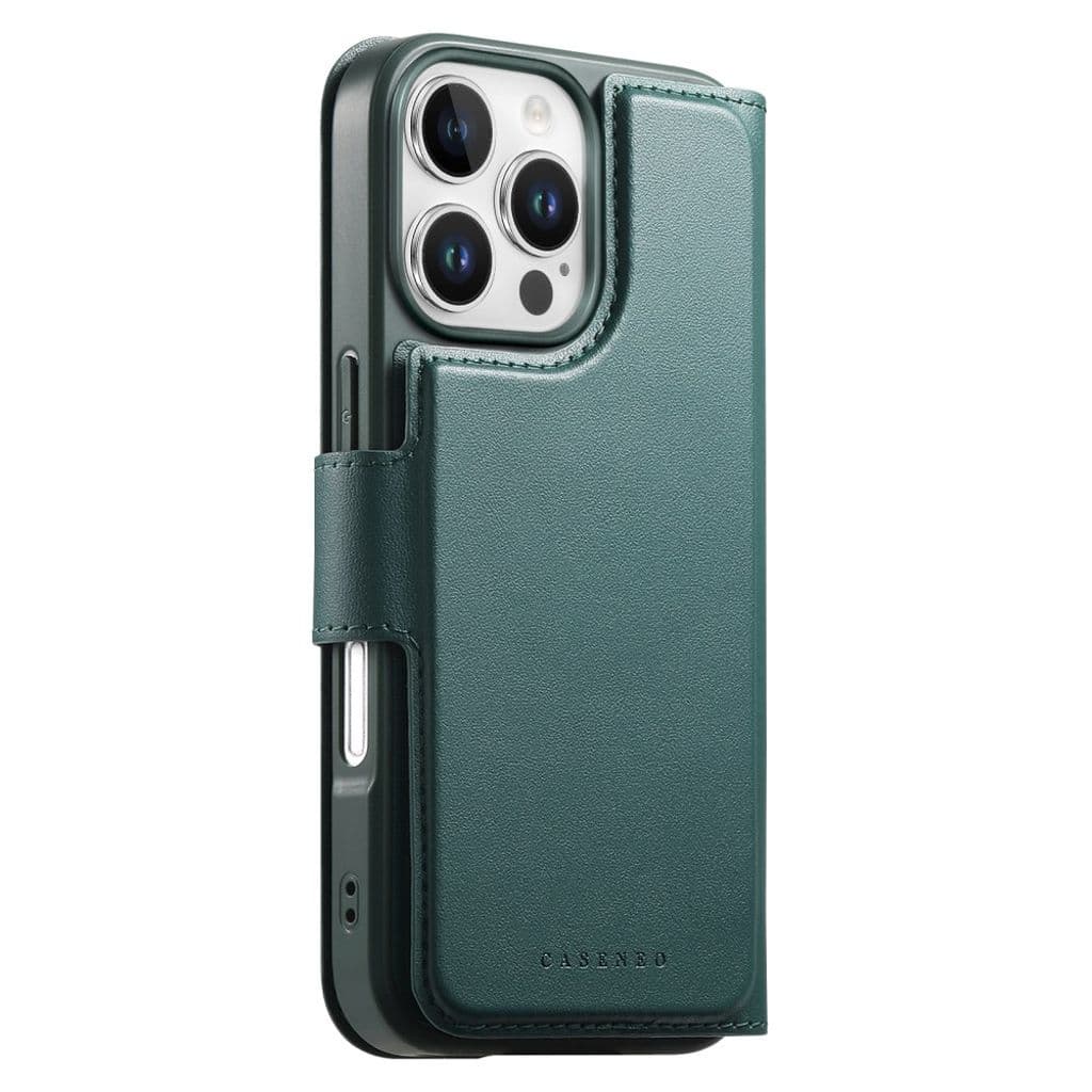 CASENEO iPhone 16 Pro Max Plånboksfodral RFID-blockerande – Grön - Bild 21