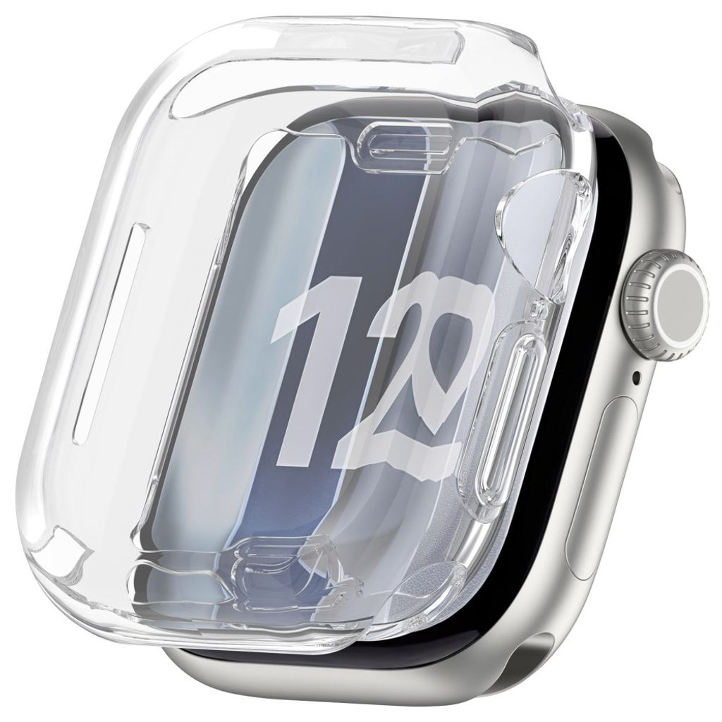 Apple Watch 12 42mm Heltäckande Skal - Transparent
