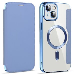 iPhone 14 Plus MagSafe Plånboksfodral med RFID-skydd - Babyblå