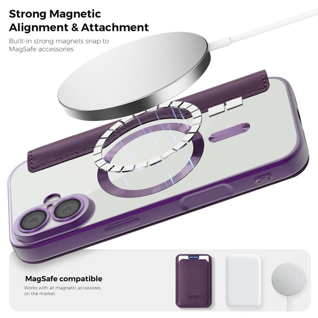 iPhone 17 Fodral med MagSafe - Mörklila - Bild 7