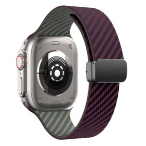 Apple Watch 42/41/40/38mm Armband Kolfiber - Lila