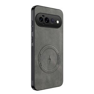Google Pixel 11 Pro XL MagSafe Skal PU-läder - Grå
